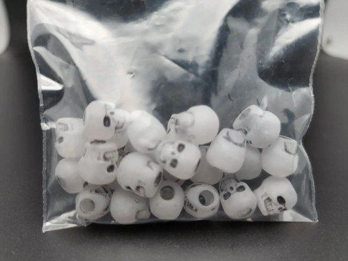 Totenkopf Perlen Angelperle Glow in the Dark Totenkopf Bead - Bild 7 von 9