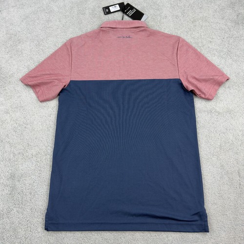 Travis Mathew Golf Lake Life Polo Men's Small Heather Ruby Red - Picture 9 of 10