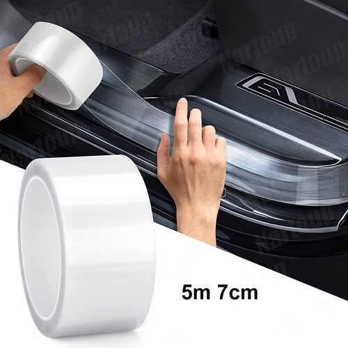 5M*7cm Car Door Protector Sill Scuff Cover Sticker Antiscratch Transparent Strip - Picture 3 of 18