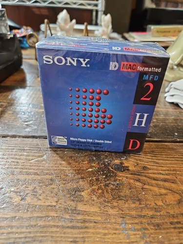 New Floppy Disk SONY MFD 2HD 3.5" MAC Formatted 1.40 MB 10MFD-2HDcfm Double-Side - 第 1/4 張圖片