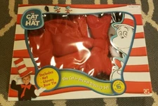 Dr. Seuss' The Cat In The Hat Dress Up Box Set Hat Gloves Bow Tie Play Along Cos
