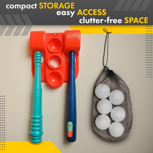 T Ball Stand for Kids and Toddlers 1-3, 3-5, 5-8. Baseball Set Includes 6 Lar... - Picture 7 of 10