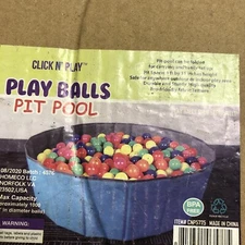 Click N Play Foldable Ball Pit For Kids Waterproof Fun Easy Storage