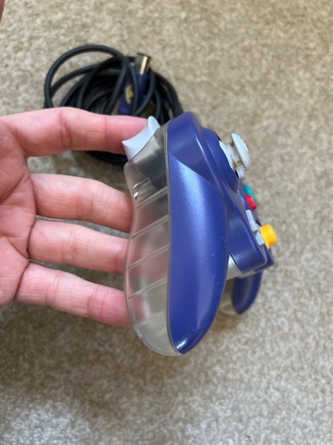 *Official* Nintendo Gamecube Controller Purple/Indigo And Clear Tested Working - Picture 4 of 6