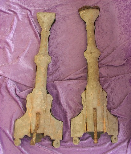 Paar antike Leuchter um 1780 - Bild 6 von 9