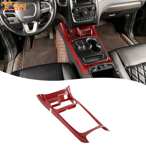 Kit de molduras de decoración interior de carbono rojo para Dodge Durango 14-20 accesorios 23x - Imagen 9 de 13
