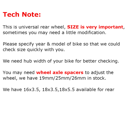 Fat Spoke Rear Wheel 18x3.5 for Harley Softail Fatboy Heritage Deluxe FLSTC FXST - Bild 6 von 12