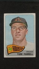 1965 Topps Baseball card # 80 Turk Farrell  ( G to VG)