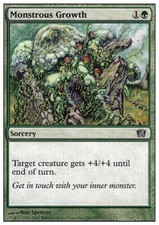 MTG Magic the Gathering Monstrous Growth (266/361) Eighth Edition LP