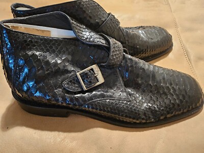 Romano Genuine Python Snakeskin mens dress casual shoes US