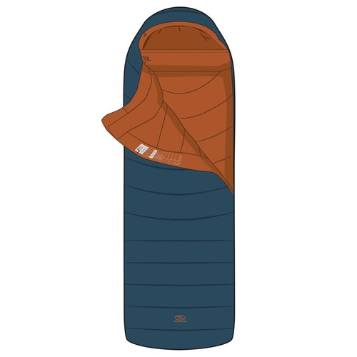 Highlander Rayet Hybrid 250E Sleeping Bag - Deep Blue - Picture 2 of 2