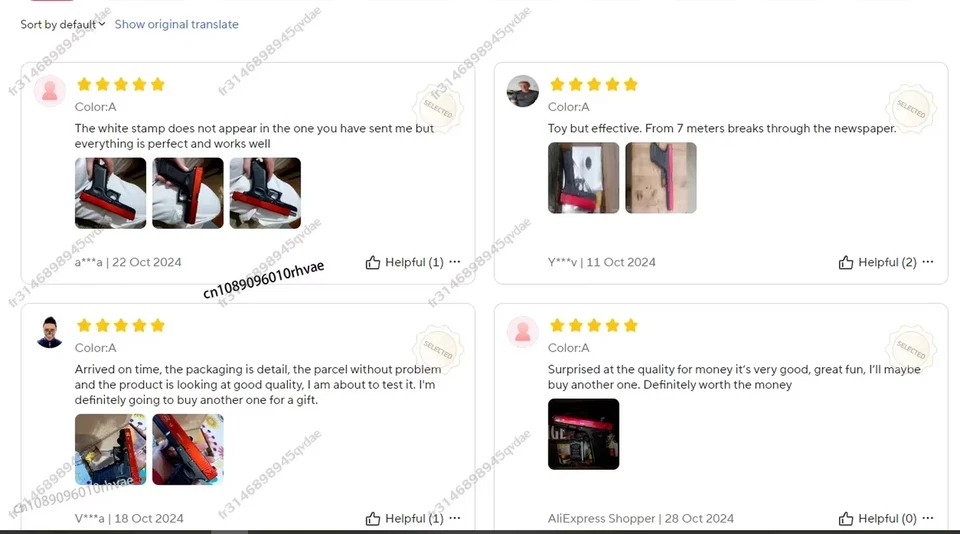 G17 Glock – Mitrailleuse Suspendue À Chambre Vide Pour Enfants, Jouet Manuel À D - Photo 3/4