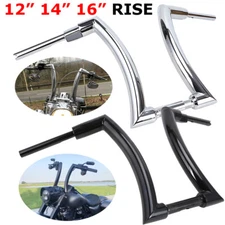 16" 14" 12" Rise 2" Ape Hanger Clutch Handlebar For Harley Touring Softail Dyna
