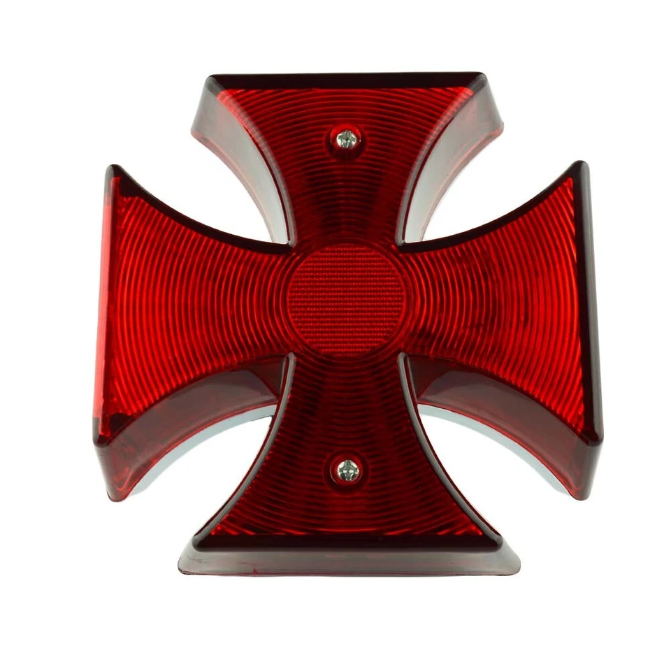 Luz trasera LED cruzada de freno para motocicleta para Harley Honda Foto 2 de 4