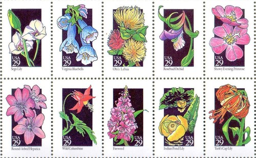 Sheet of 50 Wildflowers of America 1992 US Stamps 29 Cent MNH - Scott 2647-96 - Picture 4 of 7