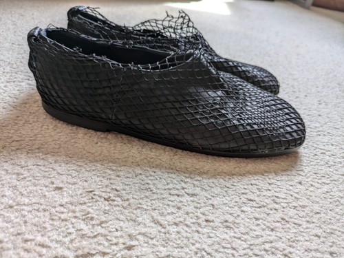 Süsse Schuhe Rundholz, Leder mit Netzüberzug, schwarz, Gr. 39 - Bild 2 von 4