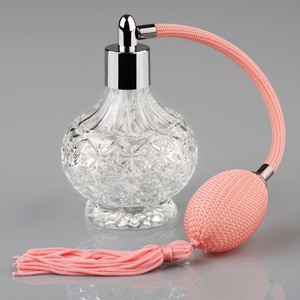 80ml refillable atomizer perfume bulb empty spray bottle crystal pink