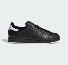 New Adidas Superstar II Shoes - Black / White (JR0029)