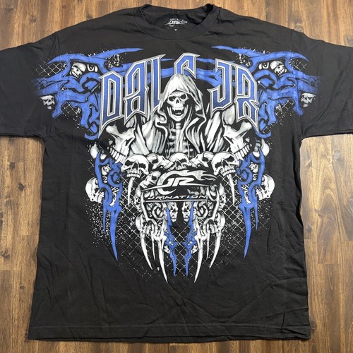 Dale Earnhardt Jr #88 Nascar Black SKULL Graphic AOP Tee Size Medium NWT - Picture 2 of 7