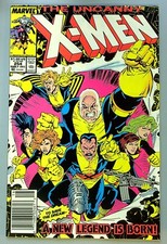 Uncanny X-Men #254 ~ MARVEL 1989 ~ JIM LEE - Claremont & Silvestri NM