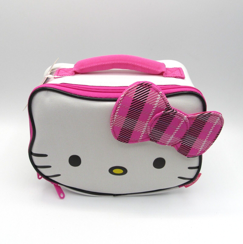 2012 SANRIO HELLO KITTY FUSTELLATA BORSA PRANZO ISOLATA/SCATOLA NUOVA CON ETICHETTE - Foto 3 di 14