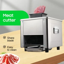 850W Meat Cutter Cutting Machine Stainless Steel for Family Commercial Use