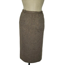 Vintage CENTURY Boston 100 Wool Midi Skirt Sz 10 Union Made USA