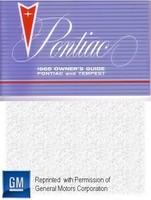 1965 Pontiac And Tempest Original Owner's Guide Reprint 1965 Pontiac And Tempest Original Owner's Guide Reprint