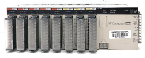Omron PLC Sysmac C200h Programmable Controller With OC222 & IA122 White