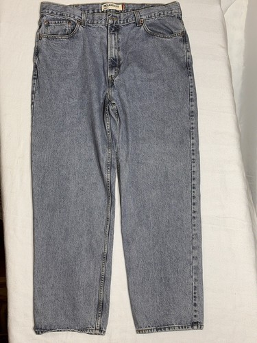 Levis 550 Jeans Mens 42x32 Blue Relaxed Fit Light Wash 90s Y2K Style - Picture 9 of 9