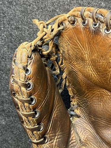 Vtg 30s 40s George Sisler Rawlings Baseball Glove 1st Baseman’s Mitt HOF Browns - Picture 7 of 19