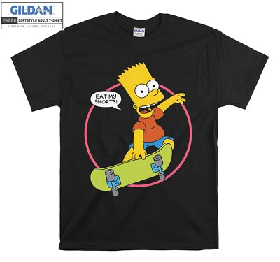 Bart Simpson Eat My Shorts T-Shirt Geschenk T-Shirt Herren Damen Unisex Tshirt 6211
