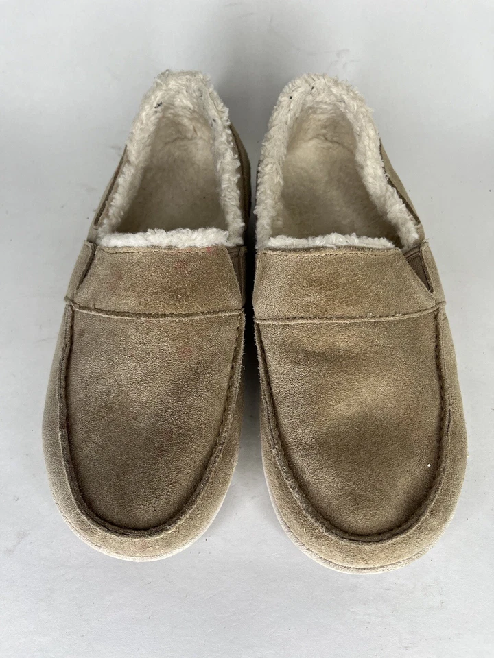 Spenco Zapatillas Mocasines Mujer Talla 36 EE. UU. 6 Sin Cordones Beige Gamuza Superior  Foto 2 de 4