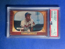 1955 Bowman #179 HANK AARON 2nd year PSA 4.5 VG-EX+ Braves HOF