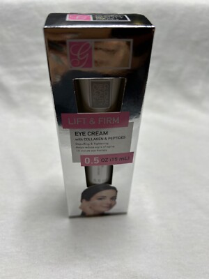 Global Beauty Care Lift & Firm Eye Cream with Collagen and Peptides NIB