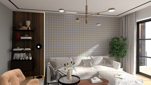 Blue Mexican Wall Tiles 10.5cm Hand Painted Talavera Pack of 30 - Rueda  - Picture 9 of 12