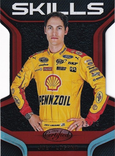 Panini 2016 Certified Joey Logano #S7 23/75 Skills Mirror Red Parallel Card  - Bild 1 von 2