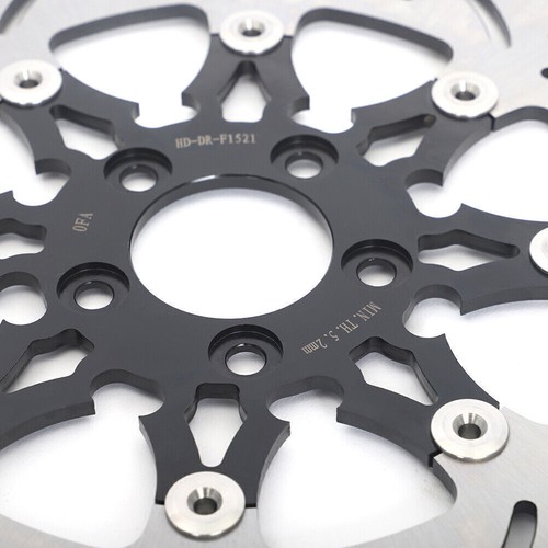 Floating 11.8" Front Rear Brake Rotors Pads for Harley Touring Road King 2008-23 - Picture 9 of 13