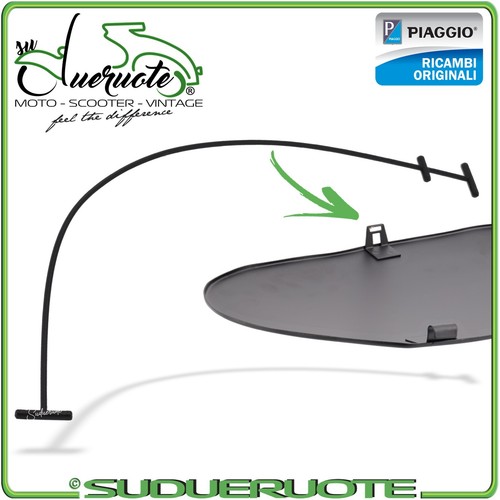 CAVO TIRANTE APERTURA SPORTELLO COFANO PER VESPA PK 50 125 N XL HP COSA 150 200 - Foto 13 di 24