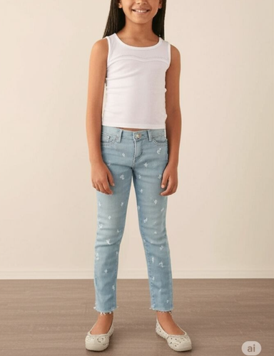 Vaqueros al tobillo jegging elásticos Gap para niña, talla 10 - Imagen 1 de 7