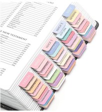 2 Pack Bible Tabs for Women and Men, Large Print Bible Tabs