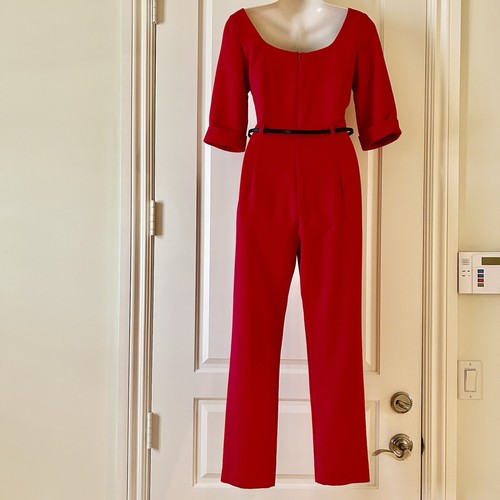 HALO NEGRO | $435 Mono Jackie Asimétrico Media Manga con Cinturón, Talla 2, Nuevo con Etiquetas - Imagen 7 de 10