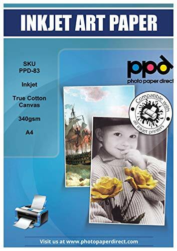 PPD A4 Fogli Di Tela Per Stampanti A Getto D’Inchiostro Inkjet, 320 (g4Y)