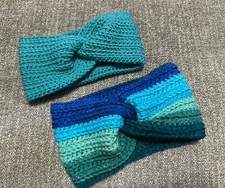 Lot Of 2 Ear warmer Headband New Crocheted Handmade Adult Size