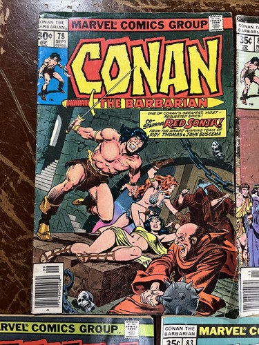 Lot of 7 Marvel Conan The Barbarian #78 #80 #81 #82 #83 #87 #88 Comic Books 1978 - Picture 2 of 9