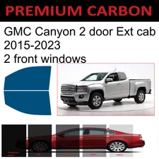 Premium Carbon Window Tint fits GMC Canyon truck 2015-2023 2d Ext cab  precut