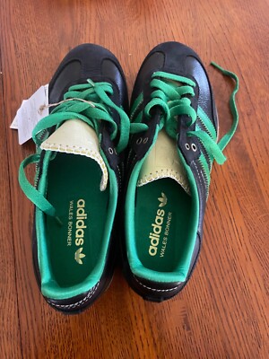 adidas×wales bonner black/green adidas Wales Bonner x Samba Black Green for Sale
