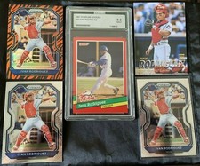 Ivan RODRIGUEZ 21 Prizm Tiger Stripes SSP/RC Graded/Base Prizm/'87 FLEER