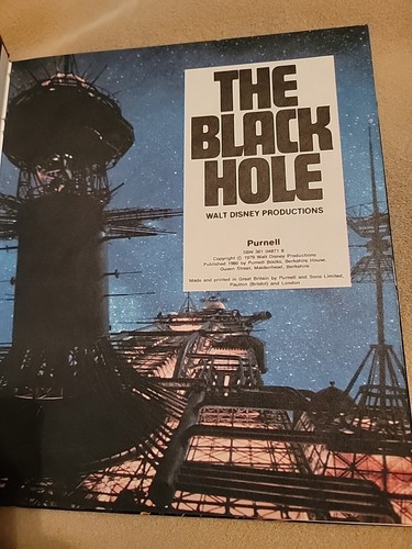 The Black Hole (1979, Hardcover) Purnell Colour Book, Walt Disney Productions - 第 6/8 張圖片