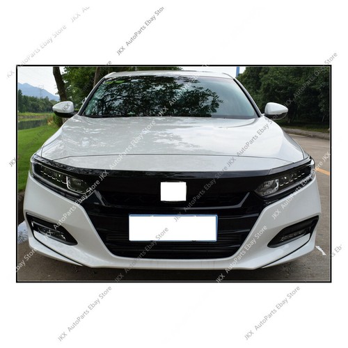 Gloss Black Front Grille + Headlight Brow Frame Trim s For Honda Accord 18-2022 - Bild 4 von 8